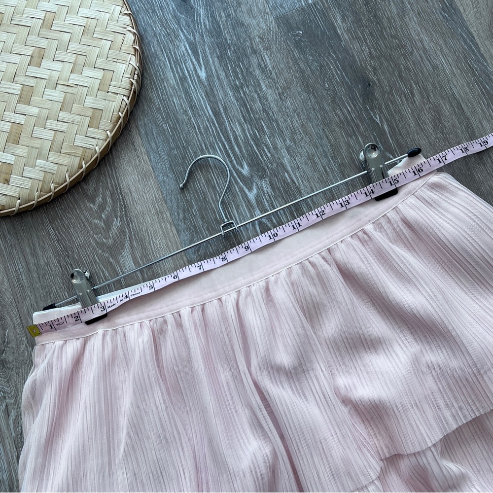 J. Crew Factory Blush Tiered Midi Skirt - Picture 3 of 8